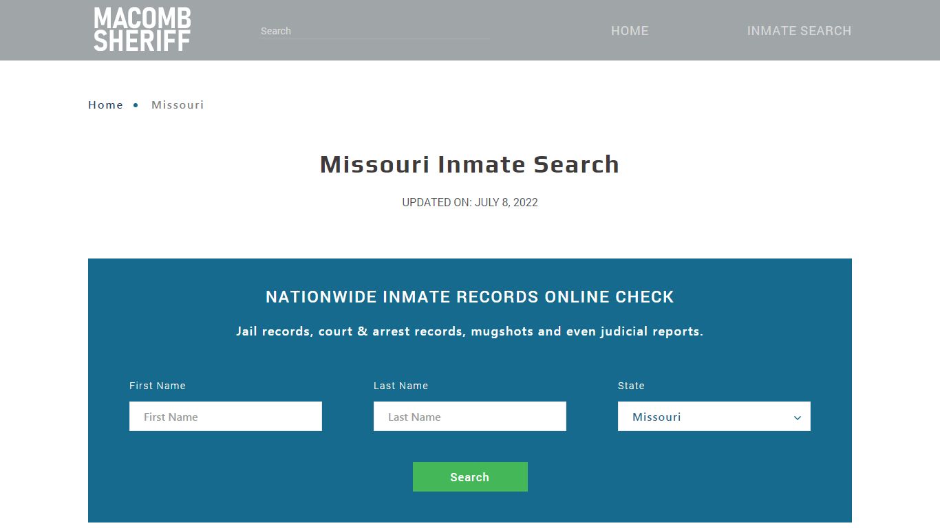 Missouri Inmate Search – Missouri Department of Corrections Offender Lookup